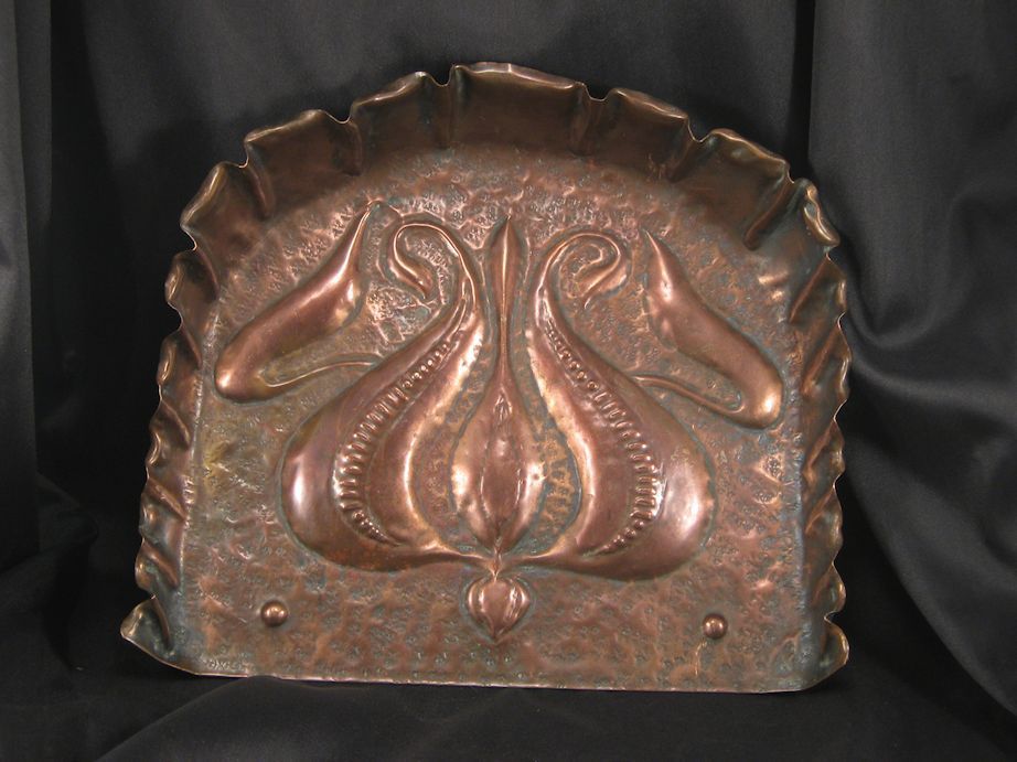 Art Nouveau Copper Crumber & Brush Art Nouveau Copper Crumber & Brush