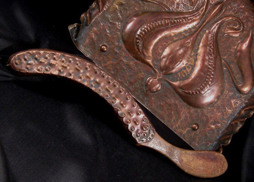 Art Nouveau Copper Crumber & Brush Art Nouveau Copper Crumber & Brush