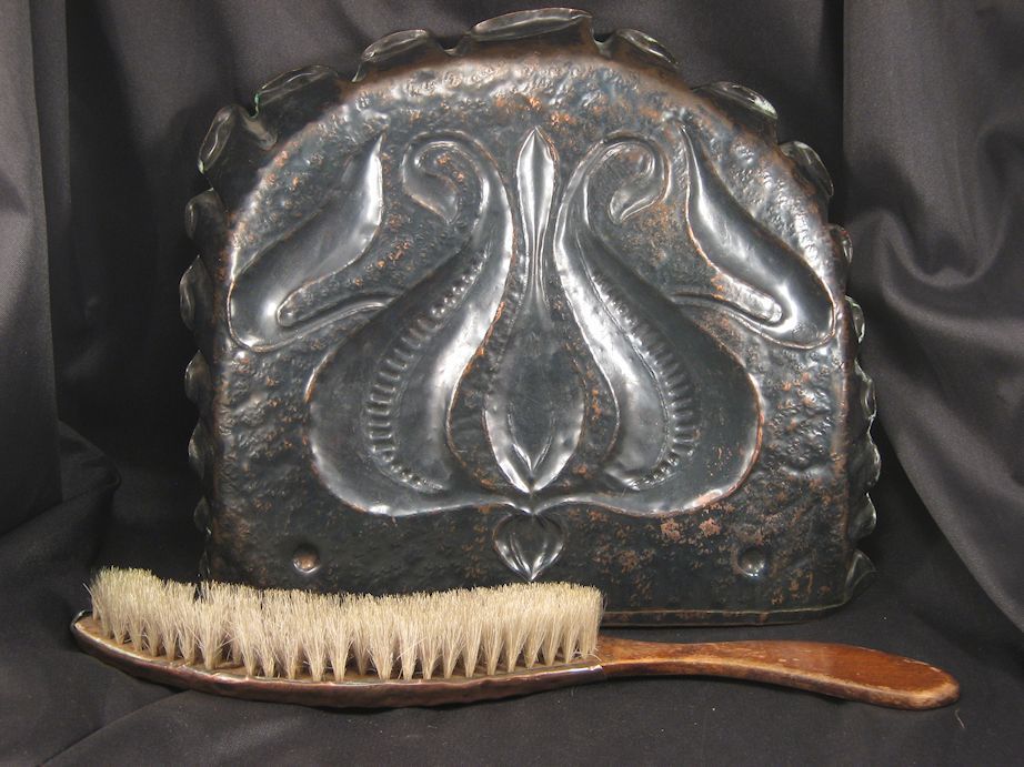 Art Nouveau Copper Crumber & Brush Art Nouveau Copper Crumber & Brush