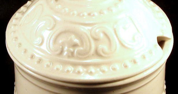 Signed Ceramic Condiment Jar "Georges Briard" Signed Ceramic Condiment Jar "Georges Briard"