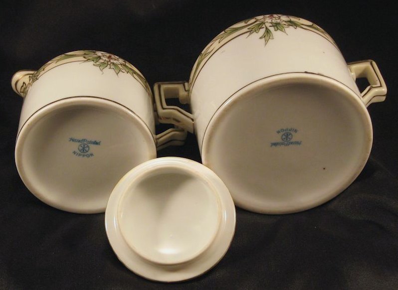 Nippon Porcelain Sugar Bowl and Creamer Nippon Porcelain Sugar Bowl and Creamer