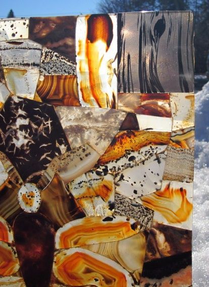 Agate Rock Mosaic Dragon Fly Agate Rock Mosaic Dragon Fly