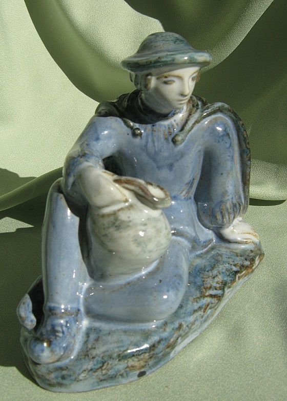 Scandinvian Hand Sculpted Figurine * Ca. 1950 Scandinvian Hand Sculpted Figurine * Ca. 1950