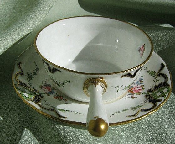 1903 Porcelain Porringer Bowl & Saucer - Ca. 1903 Porcelain Porringer Bowl & Saucer - Ca.