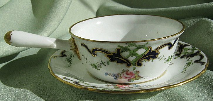 1903 Porcelain Porringer Bowl & Saucer - Ca. 1903 Porcelain Porringer Bowl & Saucer - Ca.
