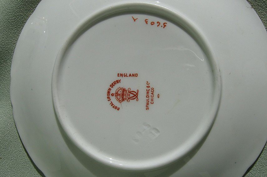 1903 Porcelain Porringer Bowl & Saucer - Ca. 1903 Porcelain Porringer Bowl & Saucer - Ca.