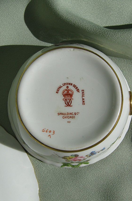 1903 Porcelain Porringer Bowl & Saucer - Ca. 1903 Porcelain Porringer Bowl & Saucer - Ca.