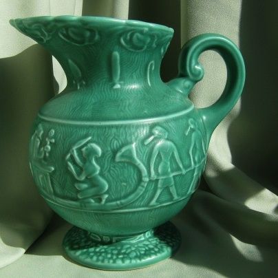 Art Deco Egyptian Revival Jug * SylvaC Art Studio Art Deco Egyptian Revival Jug * SylvaC Art Studio