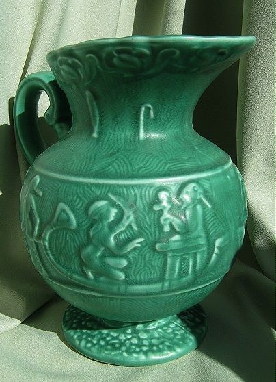 Art Deco Egyptian Revival Jug * SylvaC Art Studio Art Deco Egyptian Revival Jug * SylvaC Art Studio