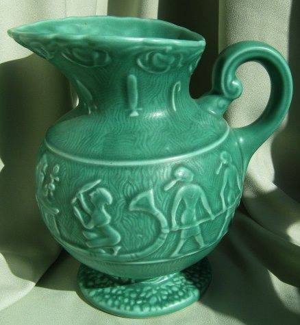 Art Deco Egyptian Revival Jug * SylvaC Art Studio Art Deco Egyptian Revival Jug * SylvaC Art Studio