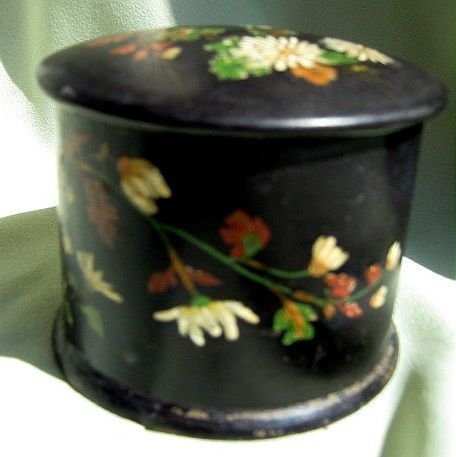 Victorian Folk Art Paper Mache Box Victorian Folk Art Paper Mache Box
