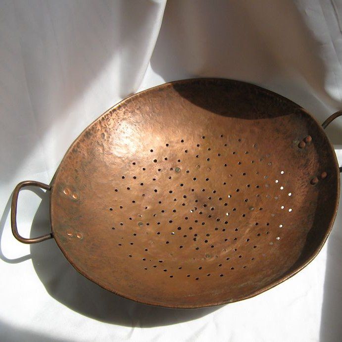 Large Hammered Copper Sieve Large Hammered Copper Sieve