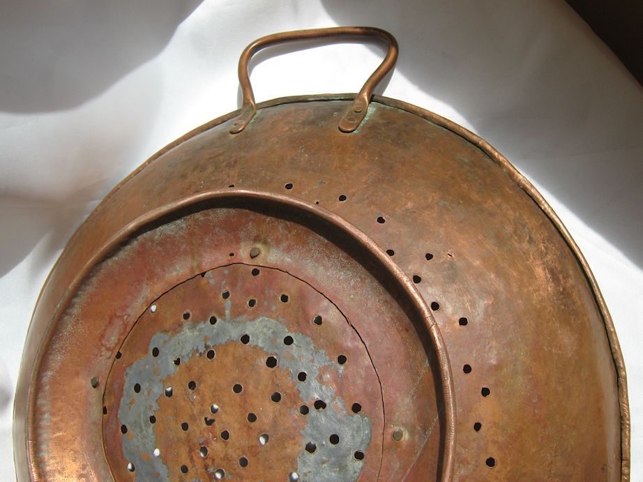 Large Hammered Copper Sieve Large Hammered Copper Sieve