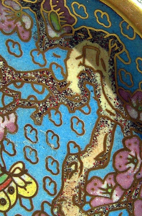 Oriental Cloisonne Enamel Pin Tray Oriental Cloisonne Enamel Pin Tray