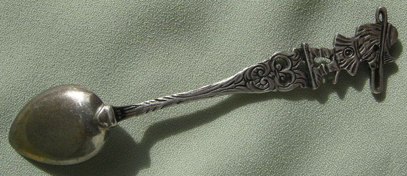 Sterling Silver Figural Spoon ** Trombone Musician Sterling Silver Figural Spoon ** Trombone Musician