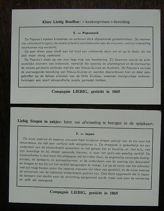 Liebeg - Dutch Ethnic Trade Cards Liebeg - Dutch Ethnic Trade Cards