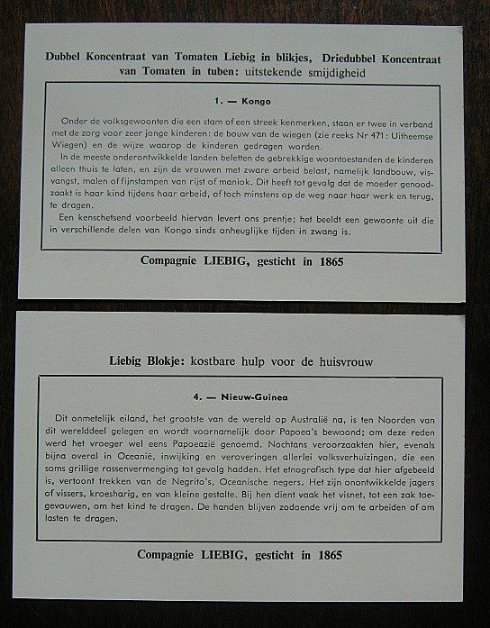 Liebeg - Dutch Ethnic Trade Cards Liebeg - Dutch Ethnic Trade Cards