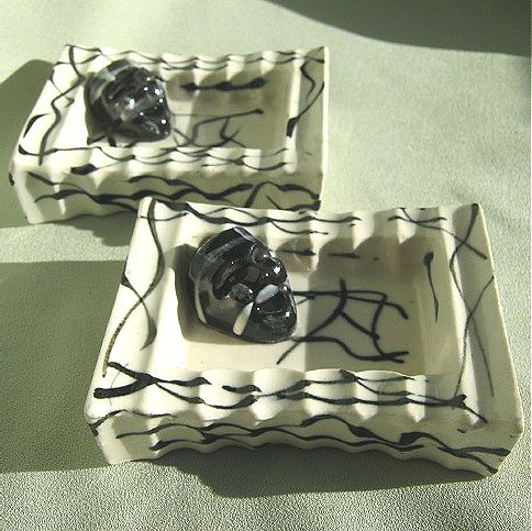 "Comedy Theater" 1950's Ceramic Ashtrays "Comedy Theater" 1950's Ceramic Ashtrays