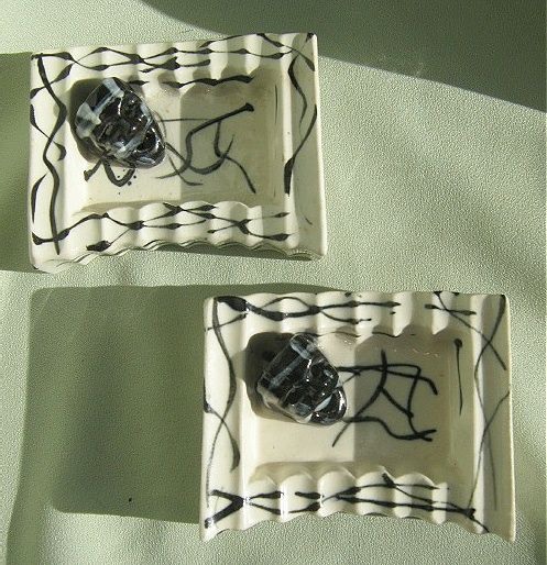 "Comedy Theater" 1950's Ceramic Ashtrays "Comedy Theater" 1950's Ceramic Ashtrays