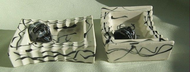 "Comedy Theater" 1950's Ceramic Ashtrays "Comedy Theater" 1950's Ceramic Ashtrays