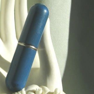 Pocket Lighter by "Allbright" * Cobalt Enamel Pocket Lighter by "Allbright" * Cobalt Enamel