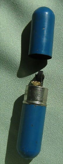 Pocket Lighter by "Allbright" * Cobalt Enamel Pocket Lighter by "Allbright" * Cobalt Enamel
