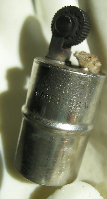 Pocket Lighter by "Allbright" * Cobalt Enamel Pocket Lighter by "Allbright" * Cobalt Enamel