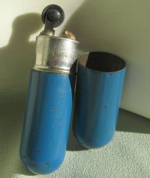 Pocket Lighter by "Allbright" * Cobalt Enamel Pocket Lighter by "Allbright" * Cobalt Enamel