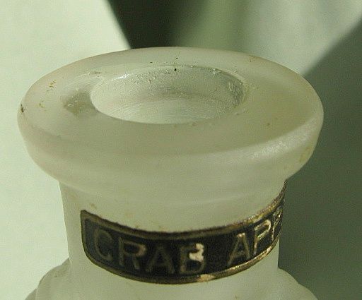 1925 Perfume Bottle "Crab Apple" * Frosted Stopper 1925 Perfume Bottle "Crab Apple" * Frosted Stopper
