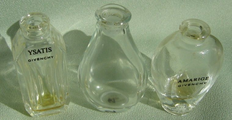 Three Miniature Perfume Bottles * Amarige * Ysatis * Couture Three Miniature Perfume Bottles * Amarige * Ysatis * Couture