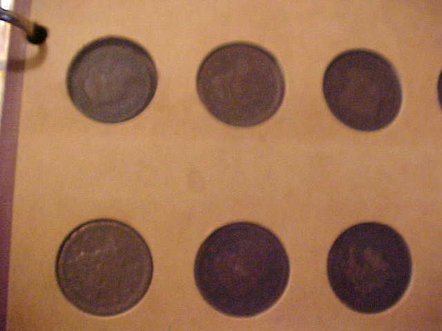 Book of 24 Large, British, Colonial, 2 Cent Pcs & a Few Tokens Book of 24 Large, British, Colonial, 2 Cent Pcs & a Few Tokens