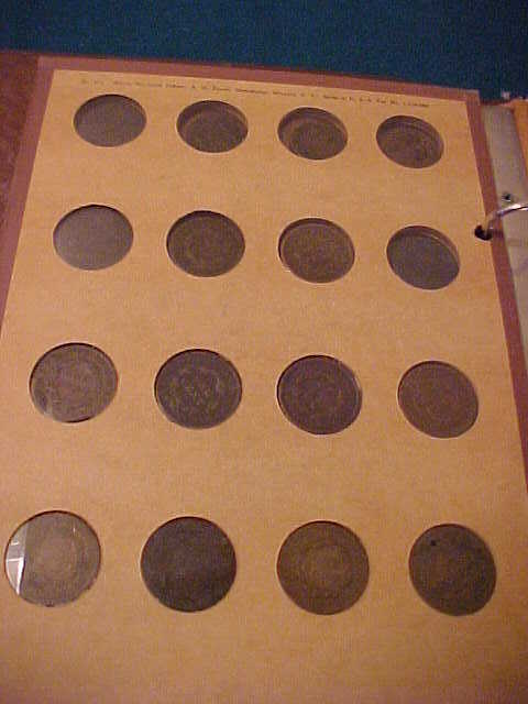 Book of 24 Large, British, Colonial, 2 Cent Pcs & a Few Tokens Book of 24 Large, British, Colonial, 2 Cent Pcs & a Few Tokens
