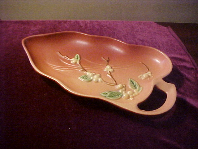Excellent Roseville Snowberry Candy/Nut Dish 1BL1-12 Excellent Roseville Snowberry Candy/Nut Dish 1BL1-12