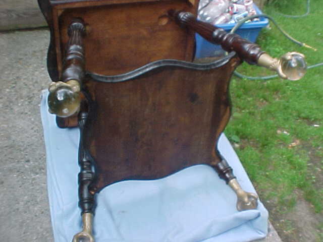 Nice Victorian Era Parlor Table w/ Northwind Extra Lg Glass Feet Nice Victorian Era Parlor Table w/ Northwind Extra Lg Glass Feet