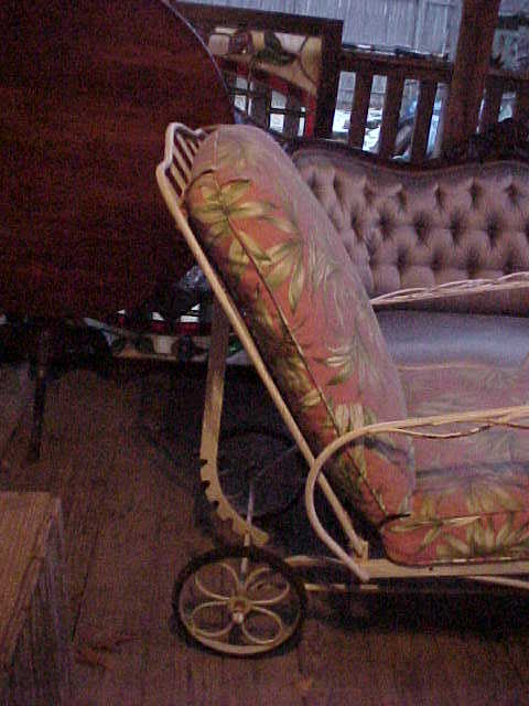 Excellent Vintage Woodard Reupholstered 4 Pc Patio Set Excellent Vintage Woodard Reupholstered 4 Pc Patio Set