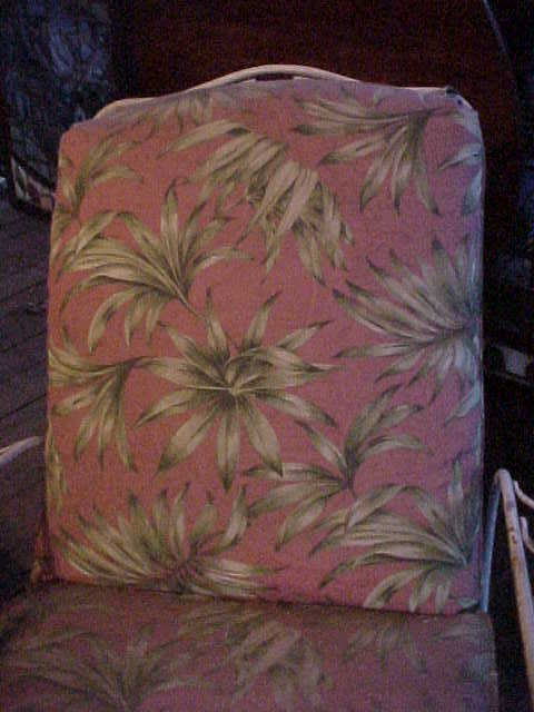 Excellent Vintage Woodard Reupholstered 4 Pc Patio Set Excellent Vintage Woodard Reupholstered 4 Pc Patio Set