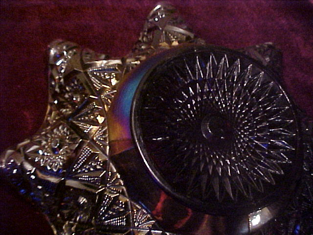 Excellent Imperial Amethyst "Diamond Lace" Fluted 9" Bowl Excellent Imperial Amethyst "Diamond Lace" Fluted 9" Bowl