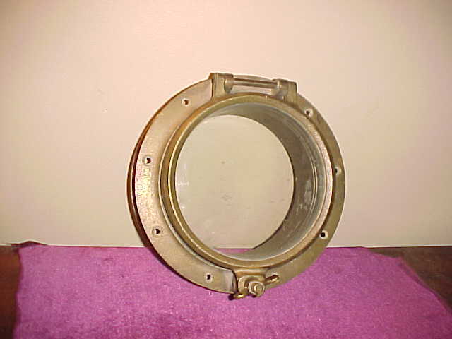 Excellent Vintage 9" Ships Porthole-Never Painted Working Condition Excellent Vintage 9" Ships Porthole-Never Painted Working Condition