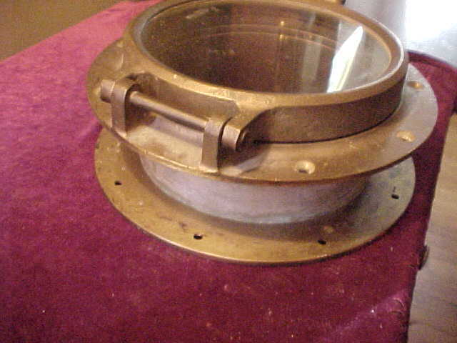 Excellent Vintage 9" Ships Porthole-Never Painted Working Condition Excellent Vintage 9" Ships Porthole-Never Painted Working Condition