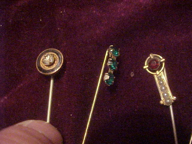 Group of Thirteen Very Nice & Early Hatpins-Great Mix of Colors Group of Thirteen Very Nice & Early Hatpins-Great Mix of Colors