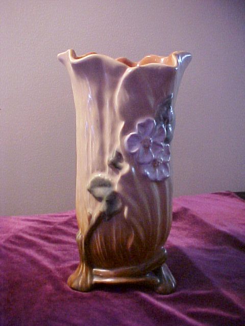 Awesome Vintage Weller 10 Inch Vase-Yellow & Roses Awesome Vintage Weller 10 Inch Vase-Yellow & Roses