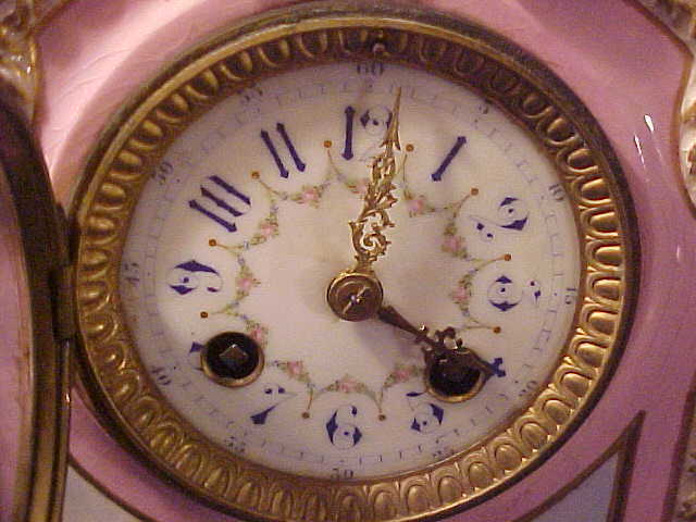 Awesome Artist Signed French Porcelain Antique Clock-Runs Great Awesome Artist Signed French Porcelain Antique Clock-Runs Great