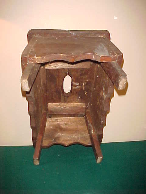 Neat Scroll Cut Early Foot / Work Stool- Very Sturdy & Good Size Neat Scroll Cut Early Foot / Work Stool- Very Sturdy & Good Size