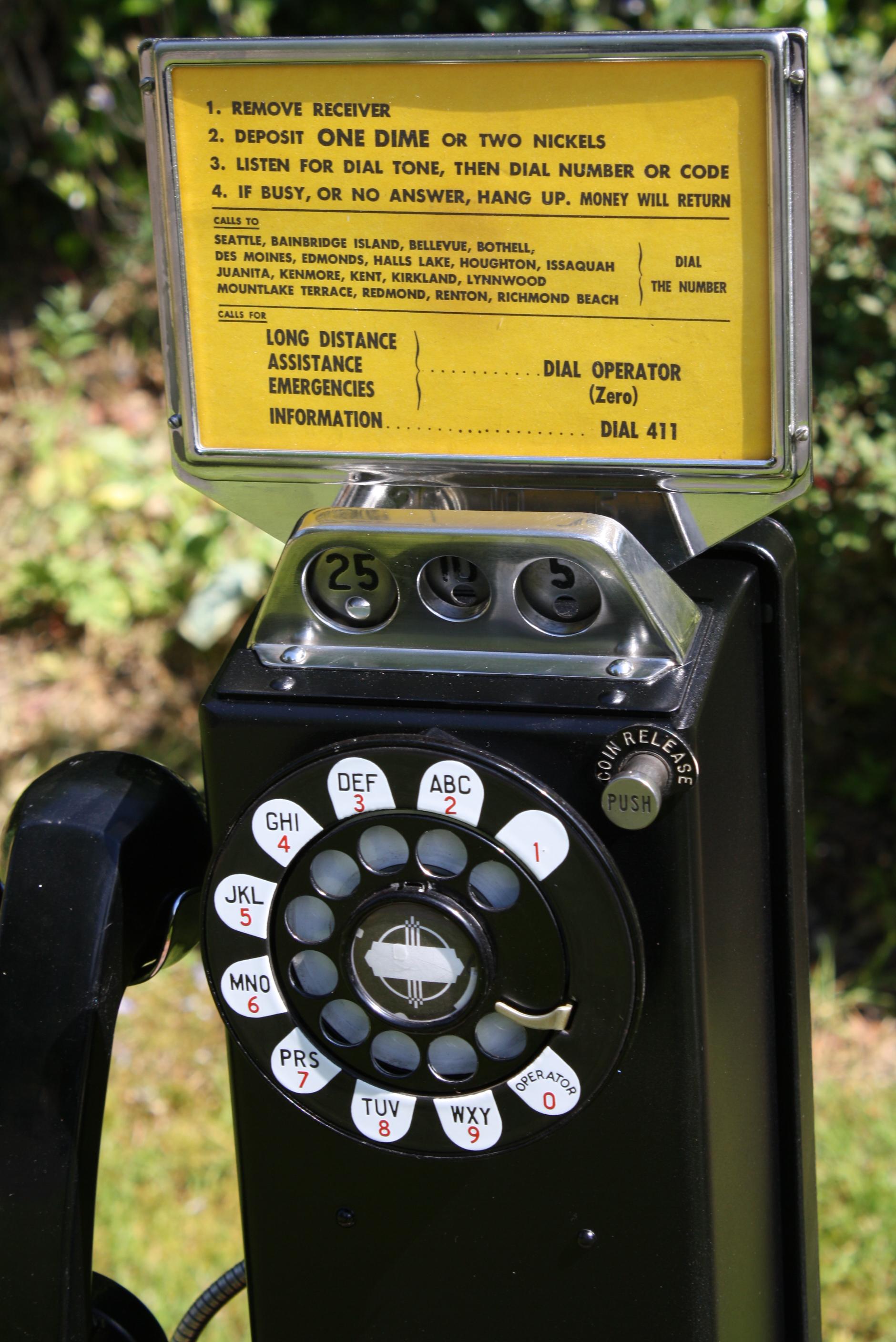 3 slot payphone parts
