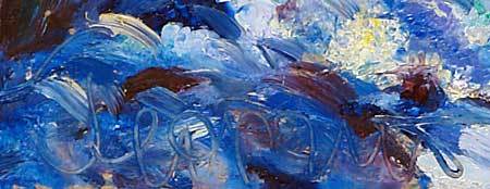 "Blossoming Apricots" impressionism oil painting of George Velezhev. "Blossoming Apricots" impressionism oil painting of George Velezhev.