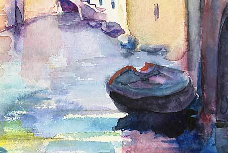 "Canal" of Tager Jan - original watercolor! "Canal" of Tager Jan - original watercolor!