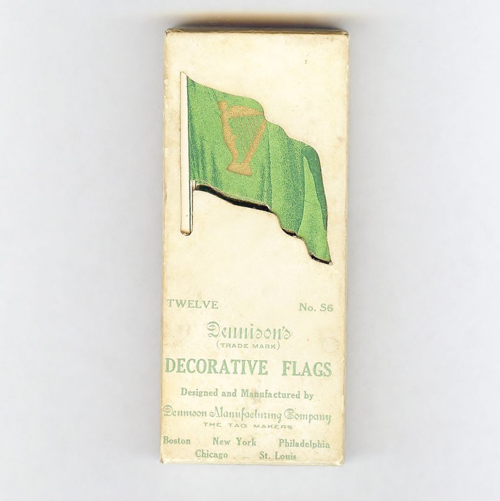 Dennison Saint Patrick's Day decorative Cut outs for ices, cakes puddings Irish Flag 1920s Rare Dennison Saint Patrick's Day decorative Cut outs for ices, cakes puddings Irish Flag 1920s Rare