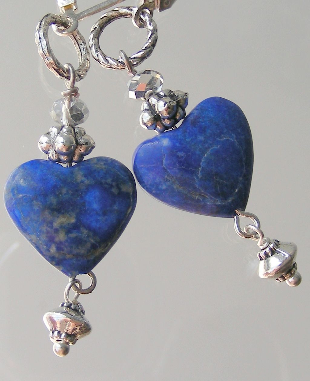 Lapis Lazuli Heart Earrings Lapis Lazuli Heart Earrings