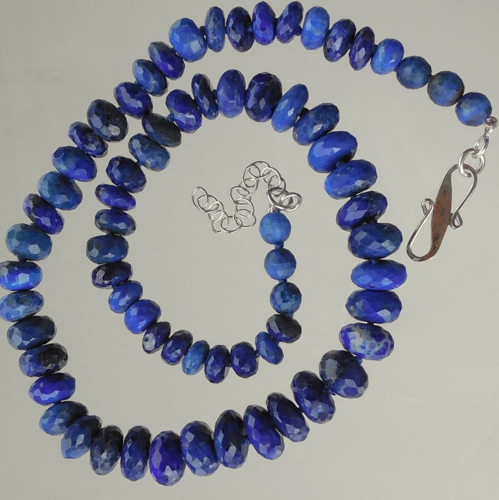 Lapis Lazuli Hand Knotted Necklace Lapis Lazuli Hand Knotted Necklace
