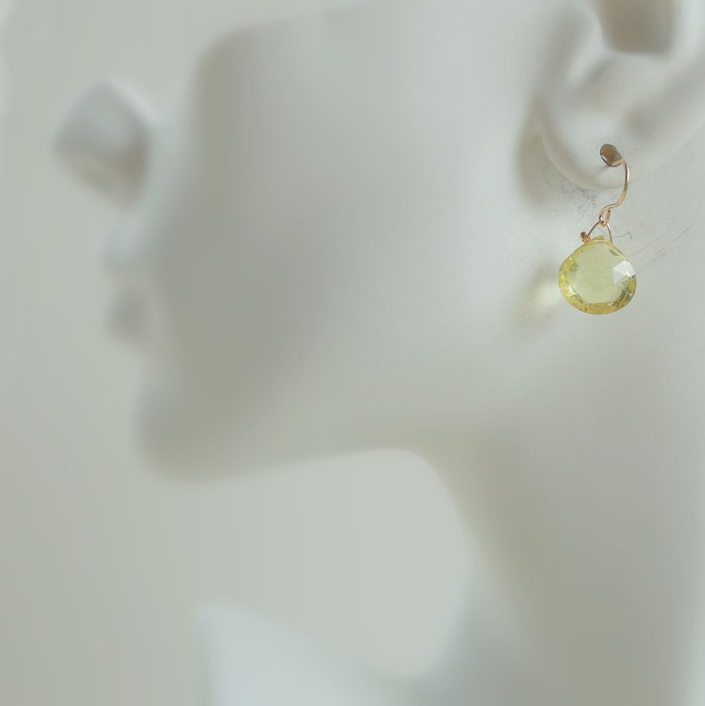 Lemon Quartz Yellow Drop Earrings Lemon Quartz Yellow Drop Earrings